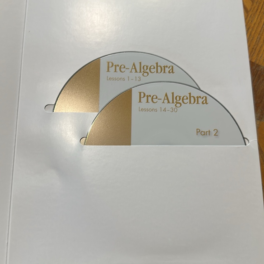 Math-U-See Pre-Algebra Instruction Manual & lesson DVDs - Picture 3 of 4
